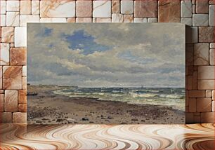 Πίνακας, A Beach with Dunes.The West Coast of Jutland by Dankvart Dreyer