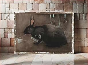Πίνακας, A Black Rabbit (1861–1913) by Joseph Crawhall