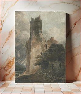 Πίνακας, A Castle Tower, Caernarvon Castle