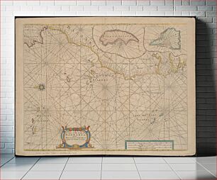 Πίνακας, A chart of the coast of Barbaria with the western, Canaria, & Cape de Verd, isles