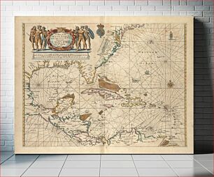 Πίνακας, A chart of the West Indies from Cape Cod to the River Oronoque