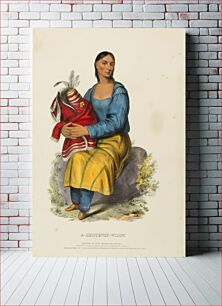 Πίνακας, A CHIPPEWAY WIDOW., from History of the Indian Tribes of North America