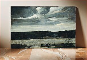 Πίνακας, A Cloudy Day (Hudson River: Coming Squall) by George Wesley Bellows