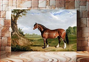 Πίνακας, A Clydesdale Stallion (1820) by John Frederick Herring