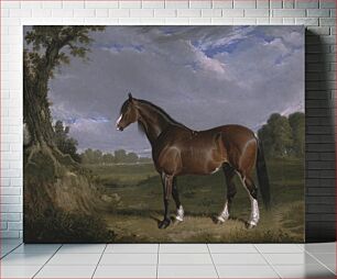 Πίνακας, A Clydesdale Stallion (1820) by John Frederick Herring