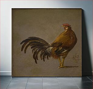 Πίνακας, A cock by Johan Thomas Lundbye