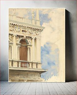 Πίνακας, A Corner of the Library in Venice (ca. 1904–1907) by John Singer Sargent
