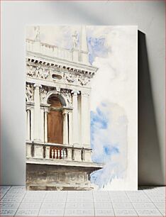 Πίνακας, A Corner of the Library in Venice (ca. 1904–1907) by John Singer Sargent