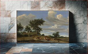 Πίνακας, A Country Road by Salomon van Ruysdael