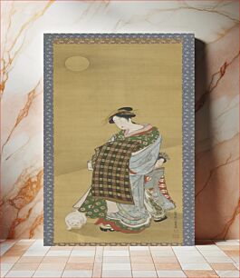 Πίνακας, A Courtesan and her attendant, Utagawa Toyoharu