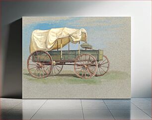 Πίνακας, A Covered Wagon (1870–1880) by Samuel Colman