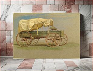 Πίνακας, A Covered Wagon, Samuel Colman