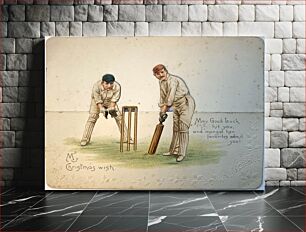 Πίνακας, A cricket card (1898)
