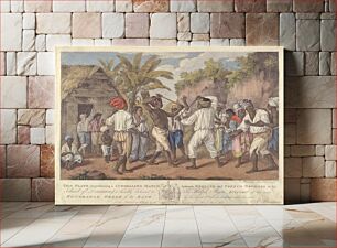 Πίνακας, A Cudgelling Match between English and French Negroes in the Island of Dominica
