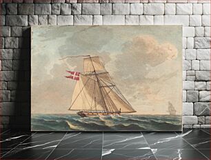 Πίνακας, A Danish cutter sailing close to the wind by C.W. Eckersberg