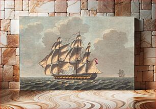 Πίνακας, A Danish liner sailing almost before the wind by C.W. Eckersberg