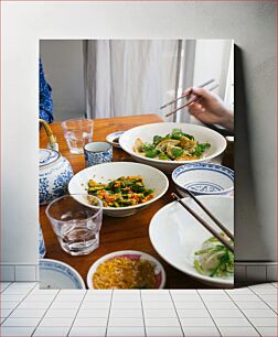 Πίνακας, A Delicious Asian Meal Ένα νόστιμο ασιατικό γεύμα