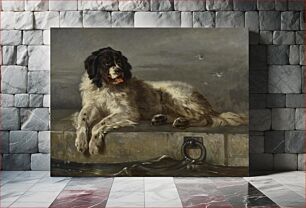 Πίνακας, A distinguished member of the humane society, 1850 - 1899, Edwin Henry Mukaan Landseer