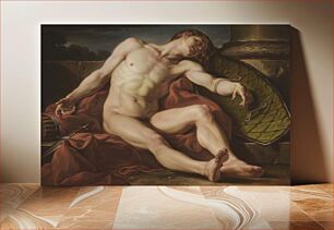 Πίνακας, A Dying Gladiator by Jean Simon Berthelemy