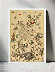 Πίνακας, A floral fantasy of animals and birds (Waq–waq) in the early 1600s