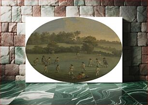 Πίνακας, A Game of Cricket (The Royal Academy Club in Marylebone Fields, now Regent's Park)