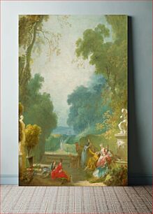Πίνακας, A Game of Hot Cockles (ca. 1775–1780) by Jean Honoré Fragonard