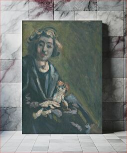 Πίνακας, A girl with a doll, Hugo Scheiber