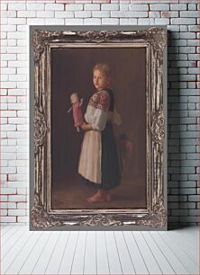 Πίνακας, A girl with a doll, Stefan Straka