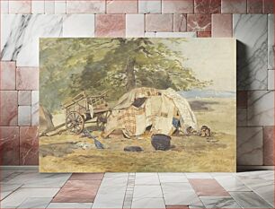 Πίνακας, A Gypsy Encampment