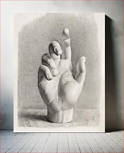 Πίνακας, A hand, drawn after plaster by Dankvart Dreyer