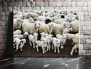 Πίνακας, A Herd of Sheep Ένα κοπάδι προβάτων