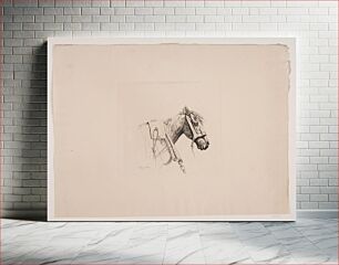 Πίνακας, A horse's head by Emmerik Høegh Guldberg