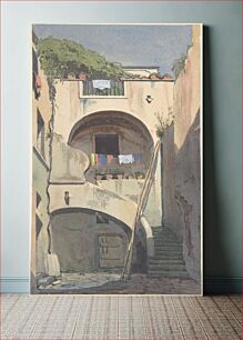 Πίνακας, A House at Sorrento by Thomas Hartley Cromek
