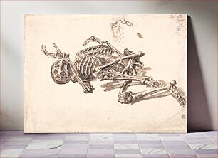 Πίνακας, A Human Skeleton (1784-1859) by James Ward