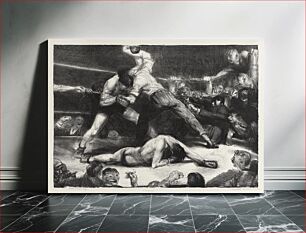 Πίνακας, A knock-out, first state (1921) by George Wesley Bellows