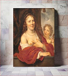 Πίνακας, A lady and her child as Venus and Cupid by Govert Flinck