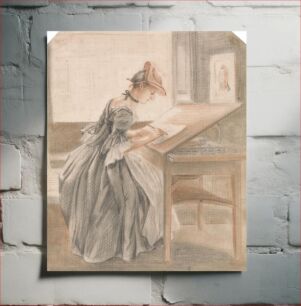 Πίνακας, A Lady Copying at a Drawing Table