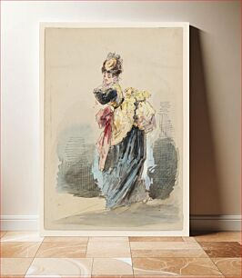 Πίνακας, A Lady Promenading, Edouard De Beaumont