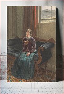Πίνακας, A Lady Reading by William Henry Hunt