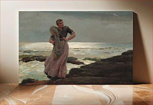 Πίνακας, A Light on the Sea (1897) by Winslow Homer