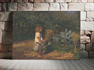 Πίνακας, A little girl with a crutch, Teodor Jozef Mousson