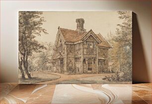 Πίνακας, A Lodge at Cassiobury by William Henry Hunt
