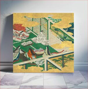 Πίνακας, “A Lovely Garland” (Tamakazura), from The Tale of Genji by Tosa Mitsuyoshi