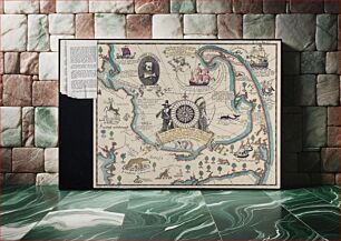 Πίνακας, A map of Cape Cod wherin is shown ye discovery and settlement of the same; with the tracks of ye pilgrims carefully prepared according to Mourts relation