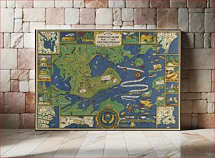 Πίνακας, A map of Portland Maine and some places thereabout