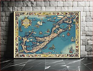 Πίνακας, A map of the Bermuda Islands : ya des demonios, isles of the devils