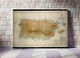 Πίνακας, A map of the island of Puerto Rico