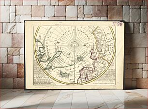 Πίνακας, A map of the North Pole with all the territories that lye near it, known to us &c. According to the latest discoveries, and most exact observations : agreeable to modern history