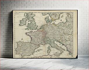 Πίνακας, A map of the principall part of Europe