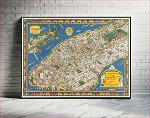 Πίνακας, A map of the wondrous isle of Manhattan